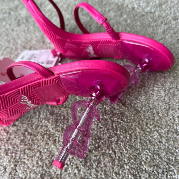 Barbie x Zara Heeled Leather Sandals - Picture 3 of 5